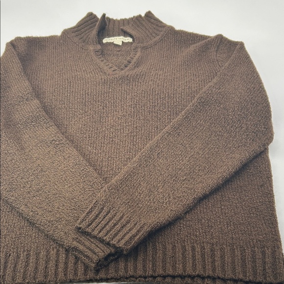 Carolyn Taylor Tops - Carolyn Taylor women’s V-Neck Sweater - Rich Brown
